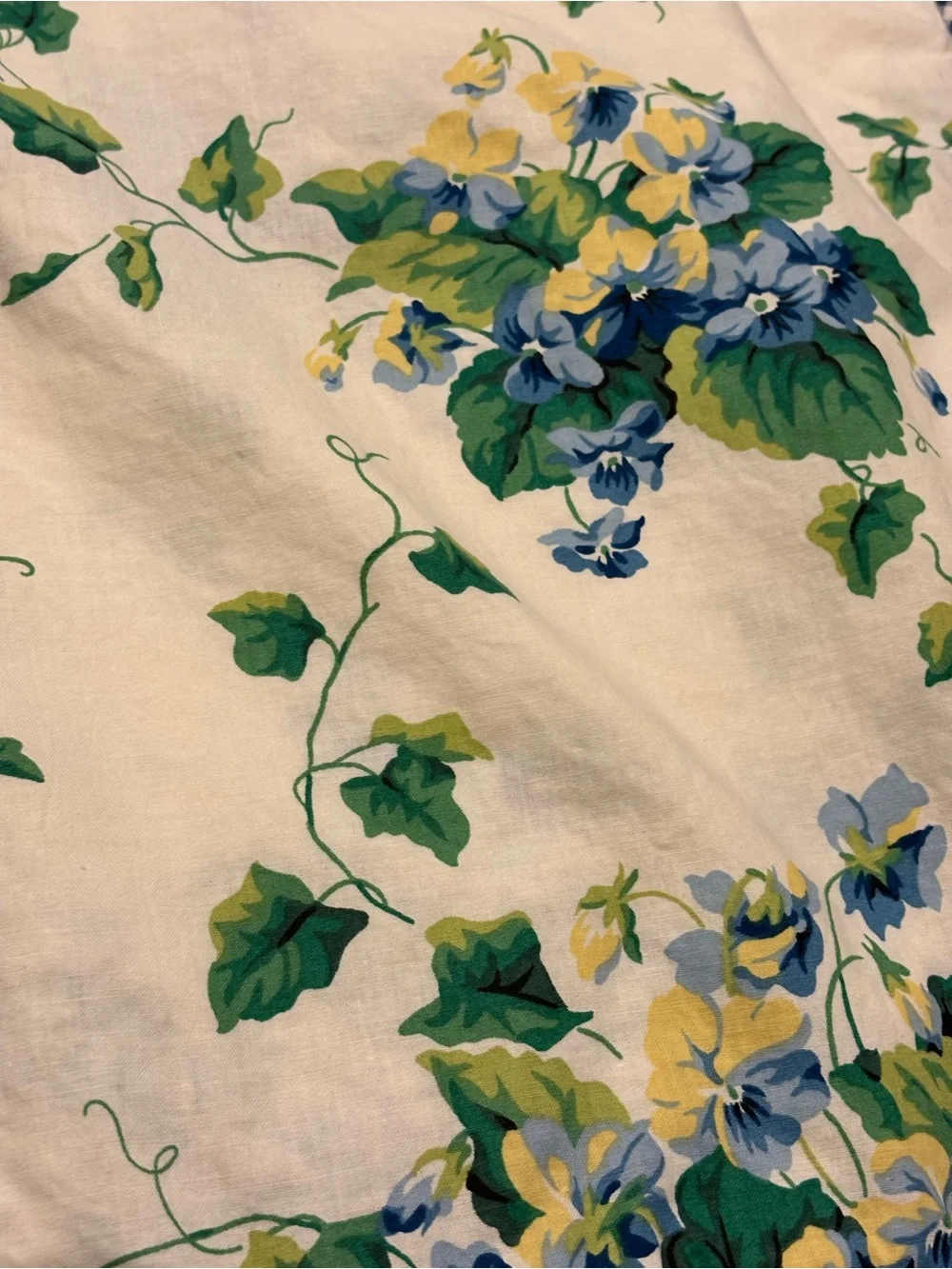 2 Waverly Home Sweet Violets Garden Room Pillow Shams Ivy Plaid Stripe Cord Trim